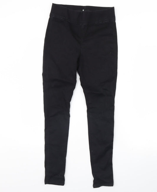Womens UK Size 10 Very Regular Fit Skinny Black Jeans