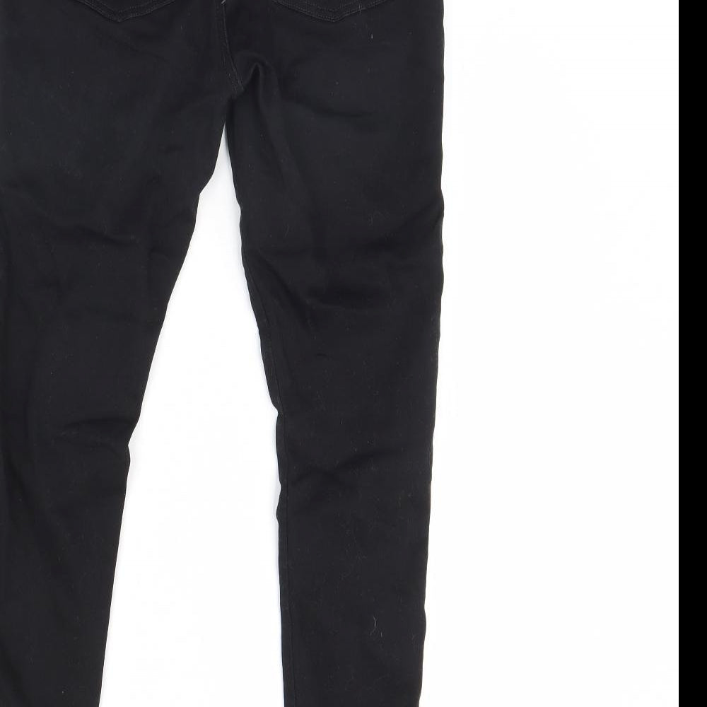 Very Womens Black Denim Skinny Jeans Size 10 L29 in