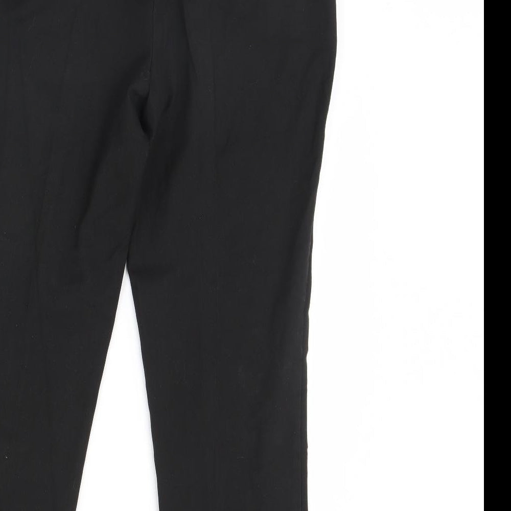 Womens UK Size 10 NEXT Regular Fit Black Trousers