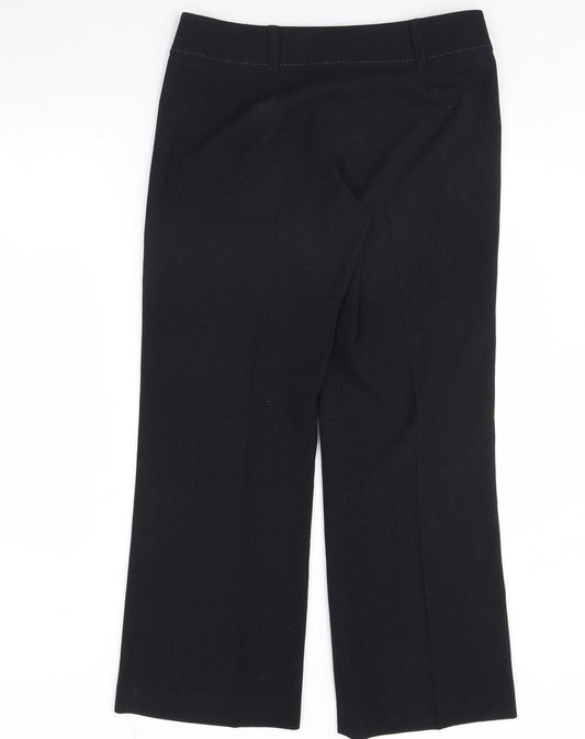 AMARANTO Womens Black Polka Dot Trousers Size 12 L31 in