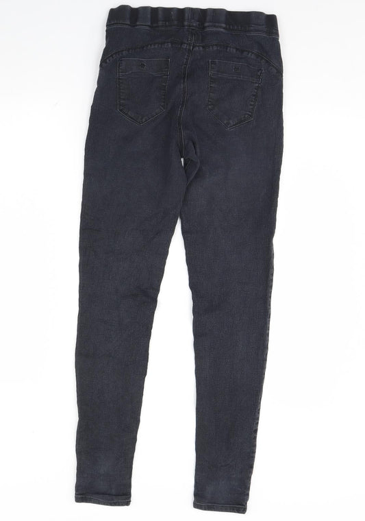 Denim & Co. Womens Black Denim Skinny Jeans Size 12 L29 in