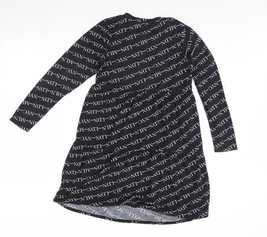 Studio Girls Black Spotted Fit & Flare Size 12 Years