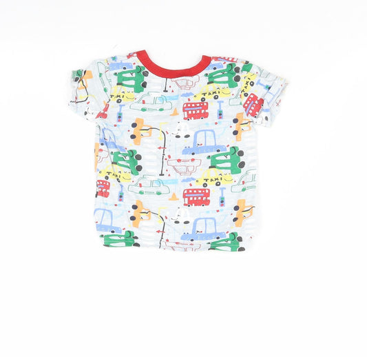 George Baby Grey Spotted Basic T-Shirt Size 9-12 Months - Cars