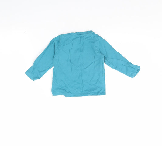 Nutmeg Baby Blue Basic T-Shirt Size 9-12 Months - Little Man