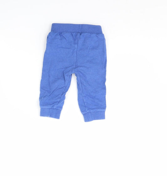Mini Club Boys Blue Jogger Trousers Size 9 Months