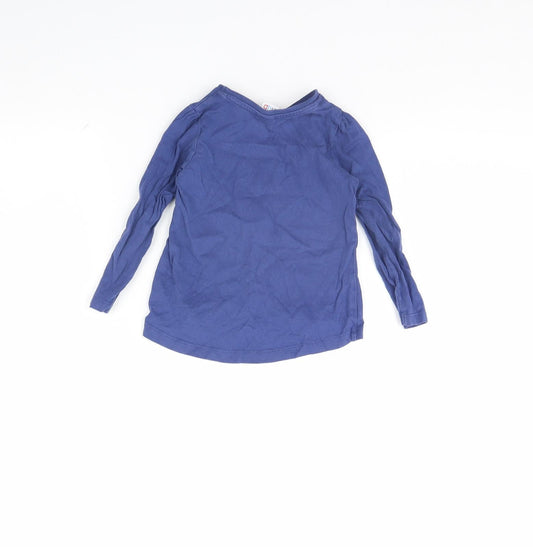 Mini Club Girls Blue Basic T-Shirt Size 9-12 Months