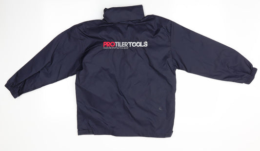 B&C Collection Boys Blue Rain Coat Coat Size 9-10 Years - Northampton Mens own RFC