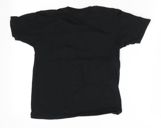 Gildan Boys Black Basic T-Shirt Size M - JP