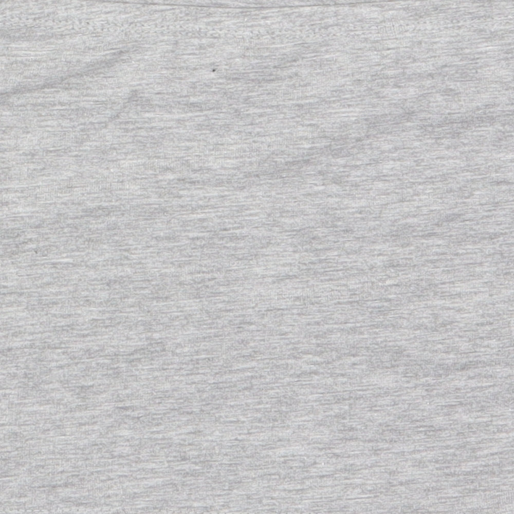 Womens UK Size S New Look Grey Cropped T-Shirt
