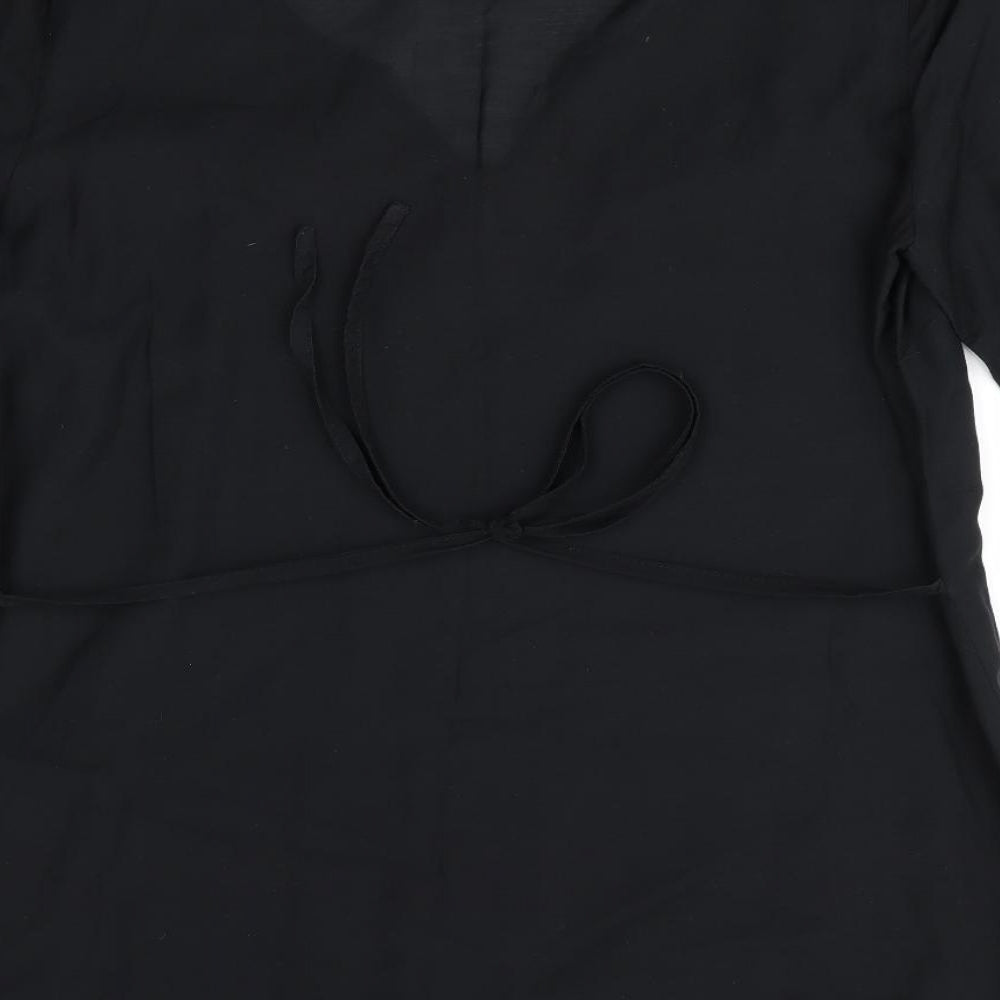 Womens UK Size Savoir Black Tunic Blouse