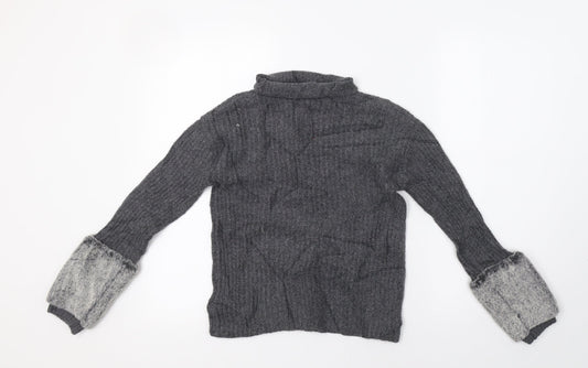 Lulurain Girls Grey Pullover Jumper Size 9-10 Years