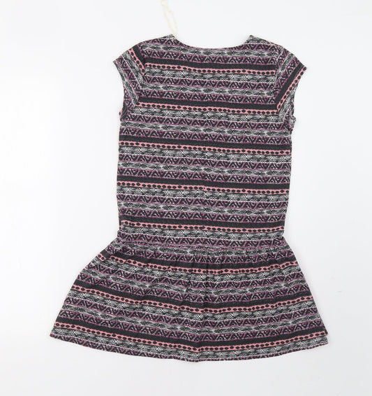 Tammy Girls Multicoloured Geometric T-Shirt Dress Size 12-13 Years