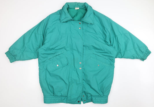 Womens UK Size 20 CLASSIC WOMAN Green Overcoat
