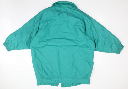 CLASSIC WOMAN Womens Green Overcoat Coat Size 20