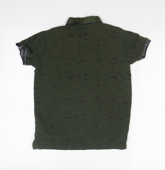 NEXT Boys Green Geometric Basic Polo Size 10 Years
