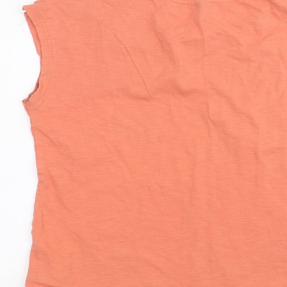Womens UK Size 12 Dorothy Perkins Orange Basic T-Shirt
