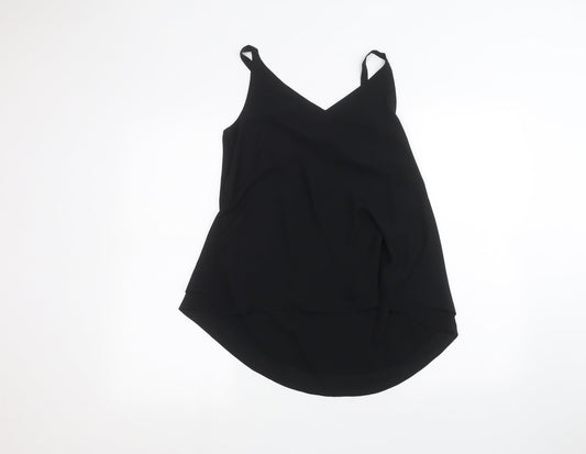 George Womens Black Basic Blouse Size 8