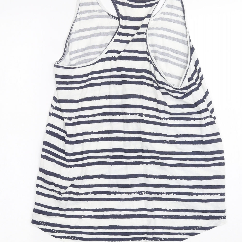 Womens UK Size 8 New Look White Basic Tank
