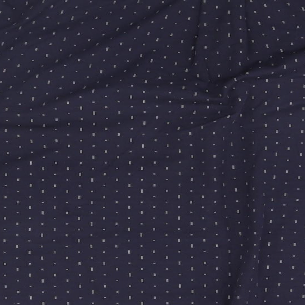 Mens UK Size L Debenhams Blue Button-Up Long Sleeve Casual Shirt