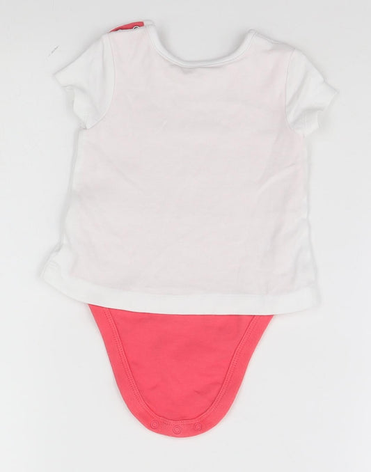 Mothercare Baby White Babygrow One-Piece Size 6-9 Months - Are you Kitten Me?