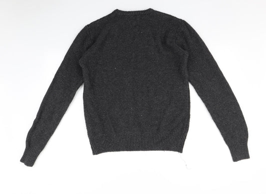 Cedar Wood State Mens Grey Pullover Jumper Size S