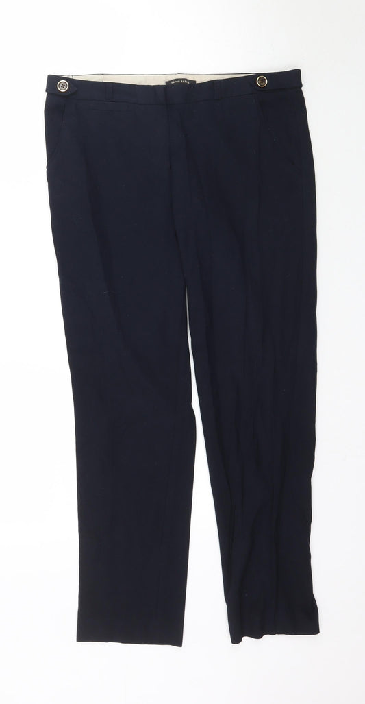 Womens UK Size 10 River Island Regular Fit Blue Trousers