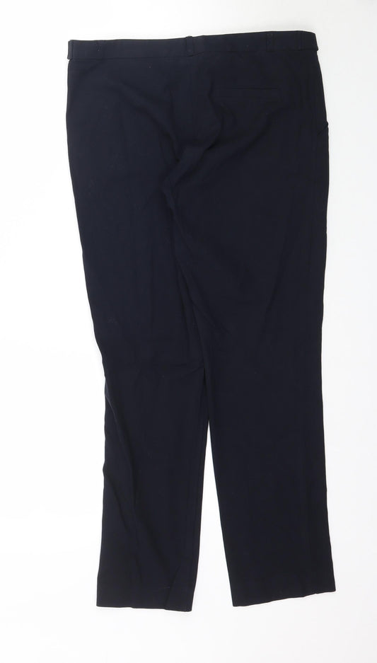 Womens UK Size 10 River Island Regular Fit Blue Trousers