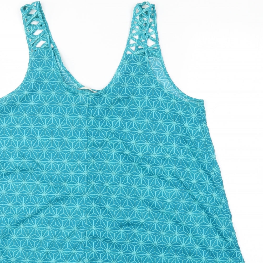 Womens UK Size M H&M Blue Basic Blouse