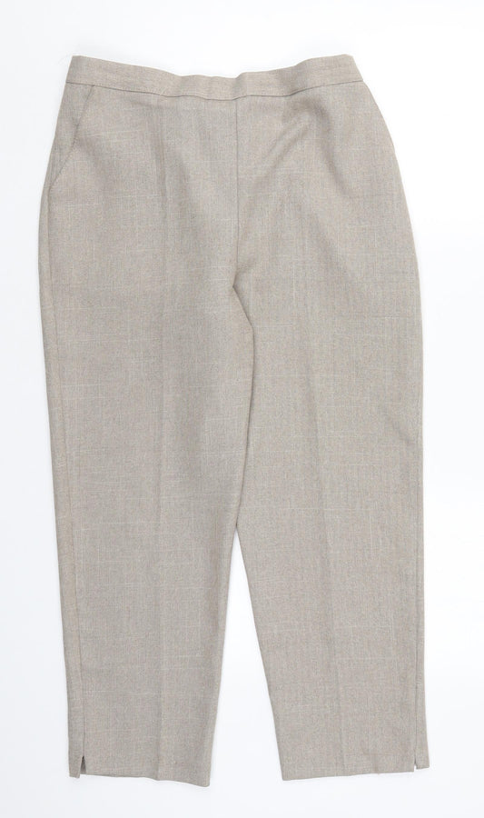 Womens UK Size 14 Autonomy Regular Fit Beige Trousers