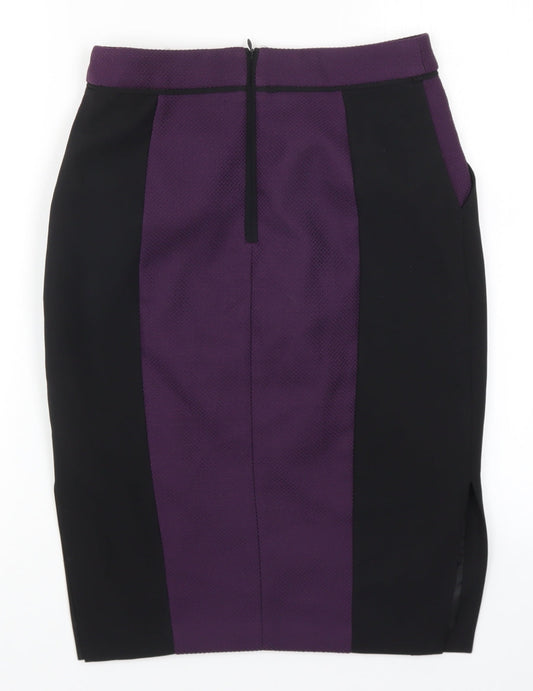 F&F Womens Purple Straight & Pencil Skirt Size 6