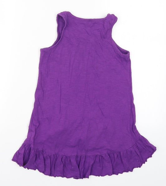 George Girls Purple Basic Tank Size 9-10 Years