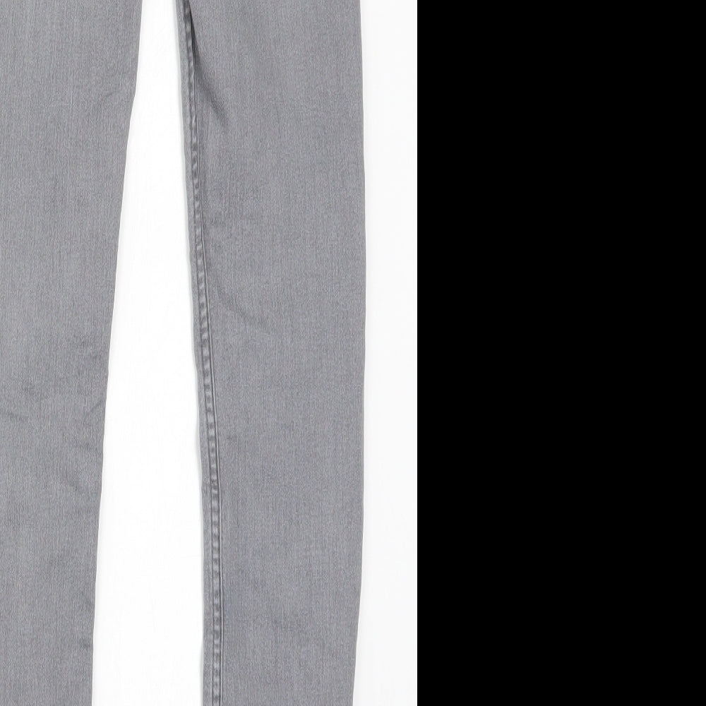 Mens UK Size 24 in Preworn Regular Fit Skinny Grey Jeans