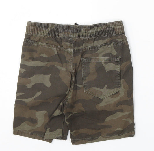 Denim Co Boys Green Camouflage Bermuda Shorts Size 4-5 Years