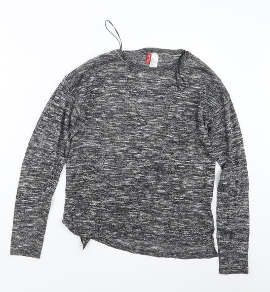 Womens UK Size XS Divided by H&M Black Pullover Jumper
