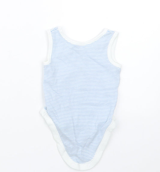 Nutmeg Boys Blue Striped Babygrow One-Piece Size Newborn