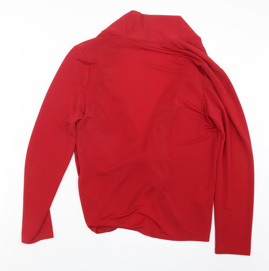 Back view of Country Casuals women’s red jacket, size M