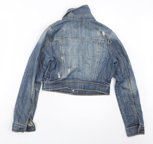 Authentic Womens Blue Denim Jacket Size 10