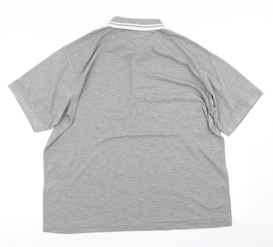 J.J.Willis Mens Grey Polo Size L