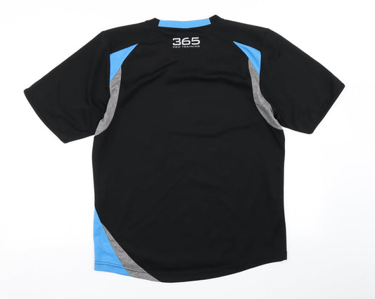 365 Training Mens Black Basic T-Shirt Size S