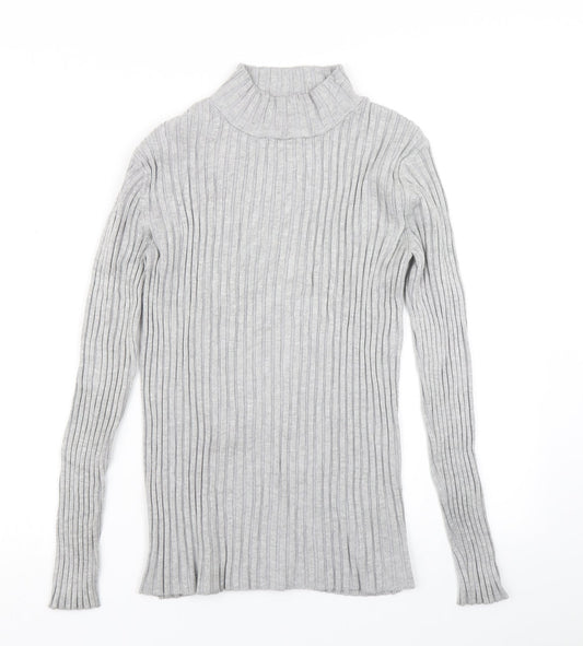 Additional front view of Avenue women’s grey knit jumper, size UK 12