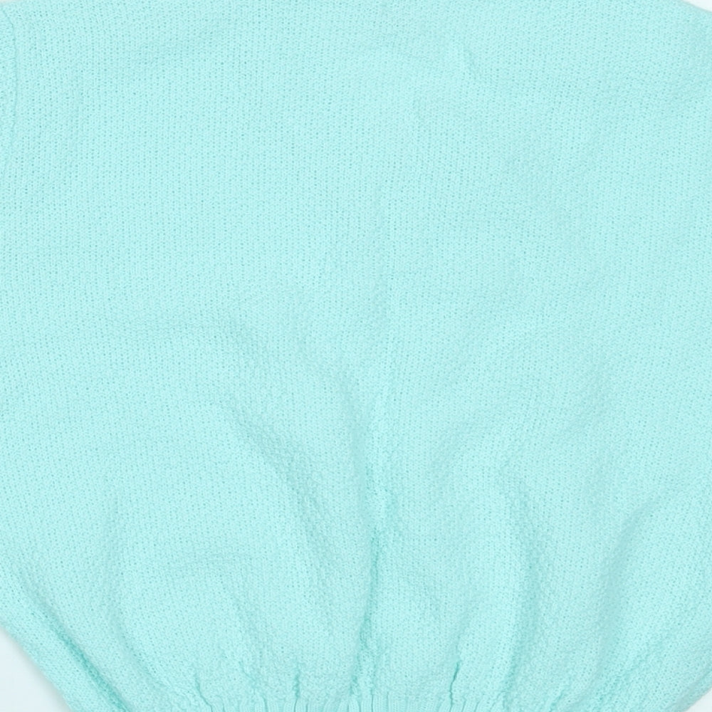 Womens UK Size 8 Preworn Blue Basic T-Shirt