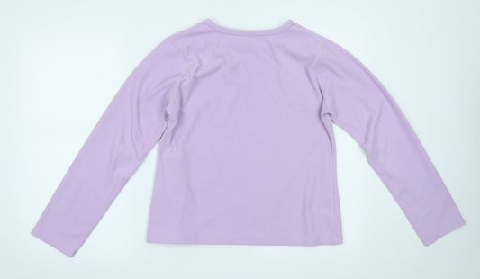 Womens UK Size L Preworn Purple Pullover Jumper