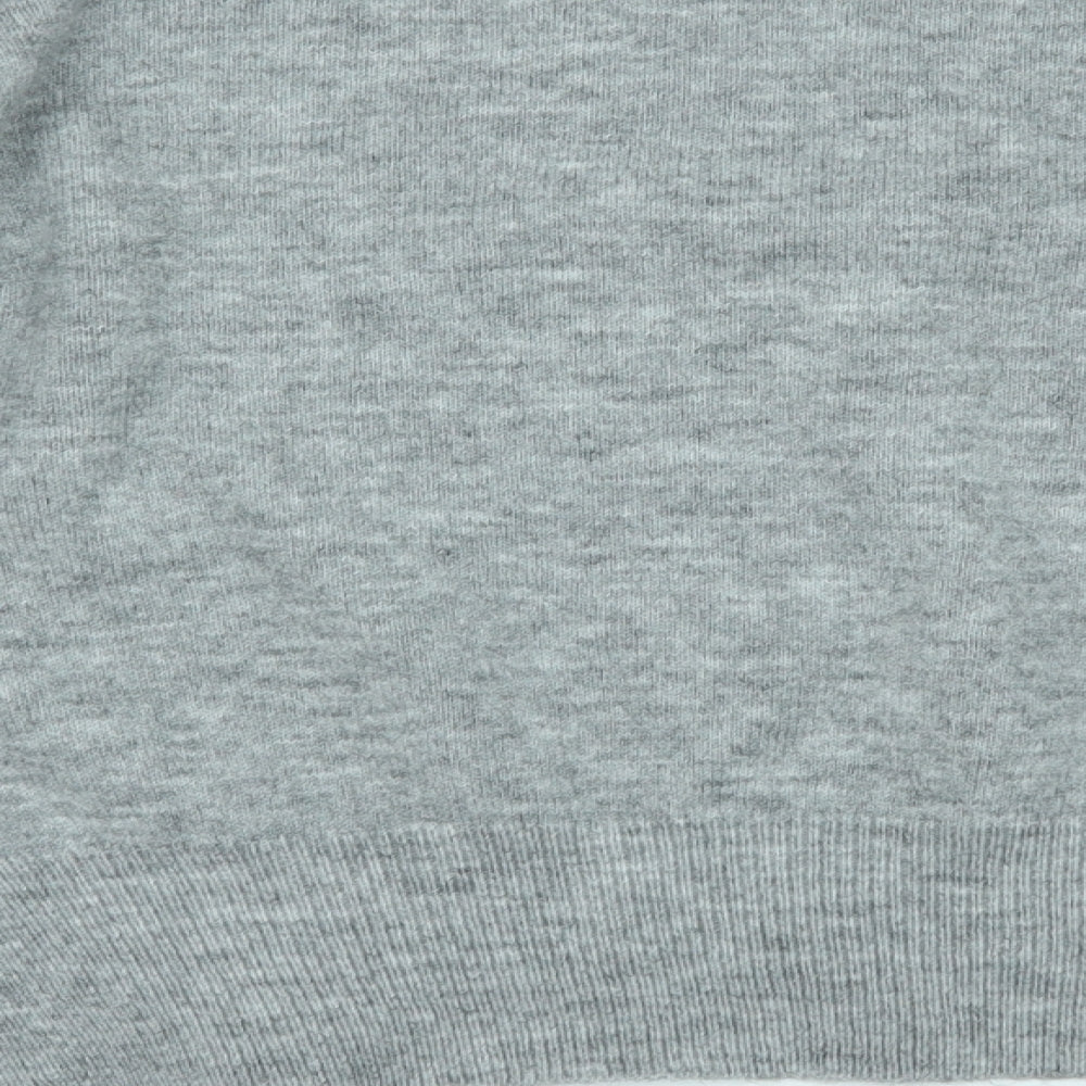 Womens UK Size 10 Topshop Grey Pullover Jumper