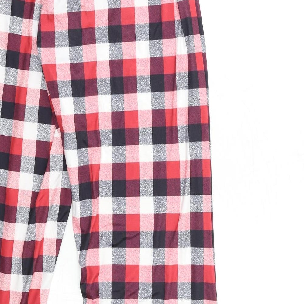 Womens UK Size M Preworn Regular Fit Red Trousers