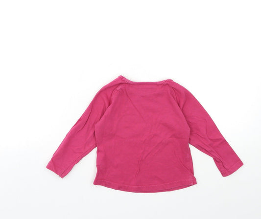 NEXT Baby Pink Basic T-Shirt Size 12 Months