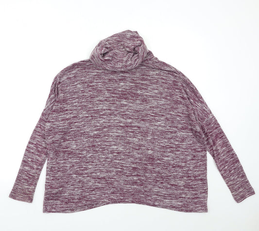 Primark Womens Purple Knit Pullover Jumper Size 8