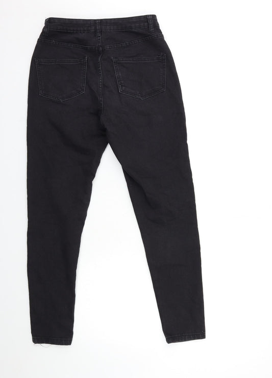 Boohoo Womens Black Denim Skinny Jeans Size 10 L28.5 in