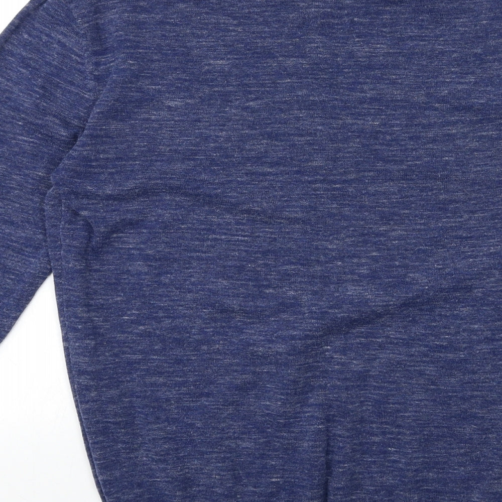 George Mens Blue Knit Pullover Jumper Size S