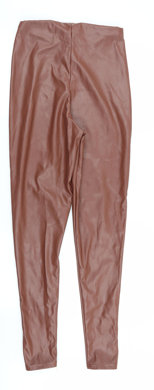 PLT Womens Brown Trousers Size 8 L31 in - Stretch waistband