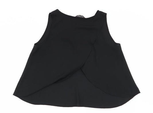 Miss Selfridge Womens Black Basic Blouse Size 12